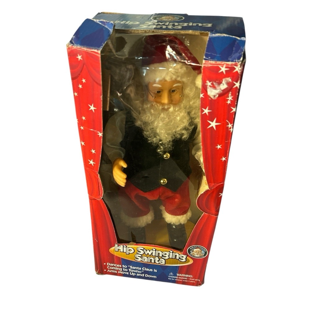 Hip Swinging Santa North Pole Productions Gemmy‎ Industries Works Watch VIDEO